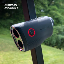 Load image into Gallery viewer, Blue Tees Golf Captain Pro Golf Rangefinder with Slope &amp; GPS Distances – 1200 Yard Laser Range Finder, OLED Display, Shot Tracking, Magnetic Cart Mount, IP67 Waterproof, USB-C Rechargeable
