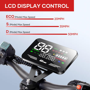 S3 Electric Scooter for Adults, 6000W Dual Motors, 60V 24Ah Battery, Up to 50MPH & 55 Miles, 11" Tires, Off-Road E-Scooter