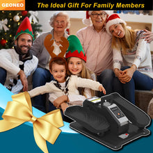 Load image into Gallery viewer, Under Desk Elliptical Machine, Electric Elliptical Leg Exerciser for Senior, Quiet and Compact Electric Seated Pedal Exerciser for Home with Monitor, Remote Control and 12 Adjustable Speeds
