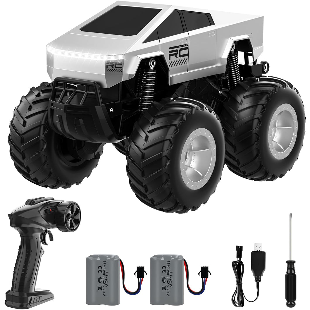 Remote Control Car, RC Truck Car for Kids, 2.4GHz Amphibious Waterproof All Terrain Truck for Boys, Gifts for Boys