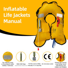 Load image into Gallery viewer, HWAYAN | Manual Inflatable Life Jacket for Adults| Supports up to 330 lbs
