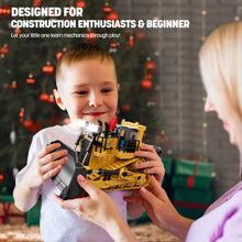 Load image into Gallery viewer, Remote Control Bulldozer Toys for Boys, Remote Control Bulldozer with Metal Dozer Blade
