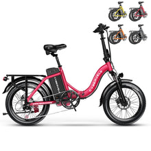 Load image into Gallery viewer, 1000W Folding Electric Bike, 48V 20.8AH Large Removable Battery E-Bike, 30+MPH, 80 Miles Max Range, 20&quot; Fat Tire
