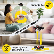 Load image into Gallery viewer, Holy Stone Mini Drone for Kids and Beginners RC Nano Quadcopter Indoor Small Helicopter Plane with Auto Hovering, 3D Flips, Headless Mode and 3 Batteries, Great Gift Toy for Boys and Girls, HS210 Red
