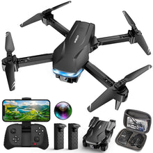 Load image into Gallery viewer, Drone with Camera 1080P HD FPV Foldable Drone for Beginners and Kids, Quadcopter with Voice Gesture Control with Carrying Case
