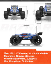 Load image into Gallery viewer, Grade 1:16 Scale Remote Control Truck, 4WD Top Speed 40+ Kmh All Terrains Electric Toy Off Road RC Truck Vehicle Car Crawler
