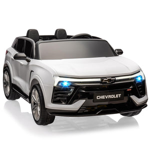 2-Seater Licensed Blazer Ride On Car Toy with Parent Remote Control and Music Player - Electric Car for Kids Ages 3-8, White