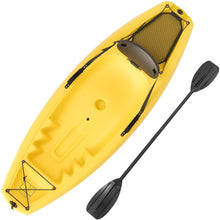 Load image into Gallery viewer, Kayak with Paddle 6.5 FT Recreational Rowing Fishing Boat with Hard Shell Recreational Ocean Kayak Sit-in one Person
