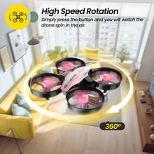 Load image into Gallery viewer, Holy Stone HS210 Mini Drone for Kids 8-12 and Beginners, RC Nano Quadcopter Indoor Drone with Circle Fly, Auto Hovering, 3D Flip, and Headless Mode, Great Gift Toy for Boys and Girls, Pink
