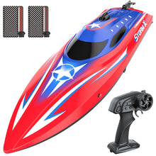 Load image into Gallery viewer, Full Proportional Remote Control Boat for Kids &amp; Adults, 20MPH+ High-Speed Waterproof RC Boat, 2 Battery(30 Mins), 2.4GHz
