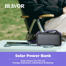 Load image into Gallery viewer, BLAVOR Solar Power Bank 20000mAh, Wireless Charger for Phones &amp; Apple Watch
