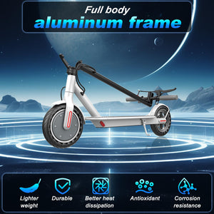 8.5" Aluminum Alloy Frame E Scooter for Adults 19 MPH Sport Escooter 350W Motor, Electric Scooter Up to 22 Miles Range