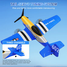 Load image into Gallery viewer, Beffkkip RC Plane 3-Channel 2.4GHZ RC Airplane, P51D Mustang Fighter
