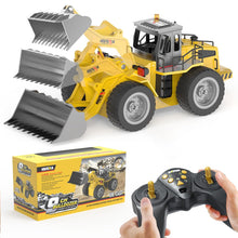 Load image into Gallery viewer, RC Bulldozer RC Vehicles Construction, Remote Control Bulldozer Kids Toys, 2.4G Radio Wireless 4WD Rear-Mounted
