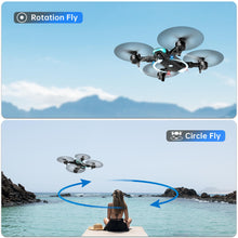 Load image into Gallery viewer, Drone with 1080P Camera for Beginners, Foldable, Altitude Hold, Gestures Selfie, Waypoint Fly, Headless Mode, 2 Batteries
