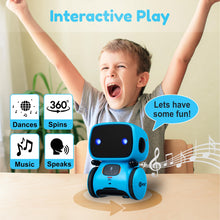 Load image into Gallery viewer, R1 Robot Toys for Kids 3 Pack Bundle - Smart Robot for Kids Voice Control Talking Dancing Learning Educational Toy- Blue, Green, Pink
