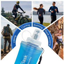 Load image into Gallery viewer, GUYI 500ml Collapsible Water Filter Bottle, Removes Impurities, BPA Free, Ultralight for Hiking, Camping, Cycling &amp; Travel-Blue
