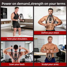 Load image into Gallery viewer, SoftGym Twister Arm Chest Trainer Exerciser Workout Equipment,Adjustable 22-470lbs Hydraulic Power- Black
