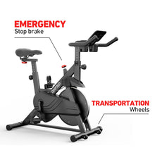 Load image into Gallery viewer, DeerRun Exercise Bike, Indoor Cycling Bike with Adjustable Magnetic Resistance-BlackRed
