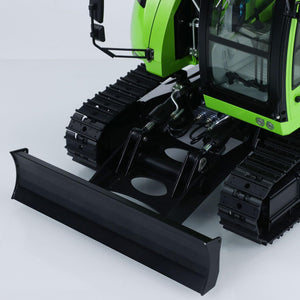 Metal 1/14 RC Hydraulic Excavator LR 914 5ways Valve Remote Control Digger Model RTR Construction Vehicle (Green and Black)