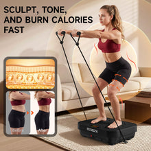 Load image into Gallery viewer, SEDOZIK Vibration Plate Exercise Machine, Vibration Plate for Lymphatic Drainage Weight Loss, 450 Lbs Capacity Full Body Vibrating Platform Workout Equipment with Bluetooth for Home Women Men, Black
