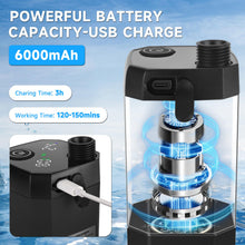 Load image into Gallery viewer, vignuto Portable Shower for Camping, Rechargeable Camping Shower kit with LED Display of Battery Level and Temperature, Lasting-150 Mins, Suitable for Outdoor Shower, Pet Bath, Car Washing
