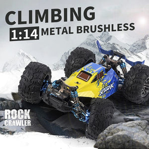 1:14 Fast RC Cars for Adults 70+KMH Hobby RC Truck, 4WD Remote Control Car Off-Road Racing Buggy, Electric Vehicle Toy