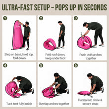 Load image into Gallery viewer, WolfWise Pop Up Shower Tent for Camping Essentials, Compact &amp; Lightweight
