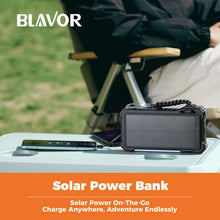 Load image into Gallery viewer, BLAVOR Solar Power Bank 20000mAh, Wireless Charger for Phones &amp; Apple Watch
