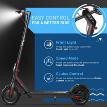 Load image into Gallery viewer, 430W Peak Motor Electric Scooter, 10&quot; Tires,17 Miles Range, 19 MPH Speed, Dual Brake System, Electric Scooter
