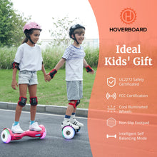 Load image into Gallery viewer, Hoverboard with Music Speaker, 6.5&quot; LED Wheels Lights Self Balancing Scooter, Max 5Miles Range &amp; 6.2mph Powered (Pink)
