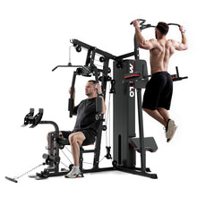 Load image into Gallery viewer, Mikolo Home Gym, Workout Station with 150LBS Weight Stack, Multifunctional Home Gym Equipment-Yellow
