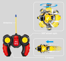Load image into Gallery viewer, Unleash The Ultimate Racing Thrill | 360 Degree Rotate Spinning RC Race Motorcycle (Yellow)
