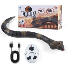 Load image into Gallery viewer, Remote Control Snakes Realistic Rc Snake Prank Cobra Rechargeable Smart Sensing Cat Toy with Infrared Controller Snake Toys, Prank Gifts
