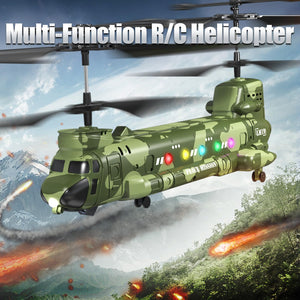 RC Helicopter, Remote Control Military Helicopter with Camera, Twin-Propeller with Altitude Hold, One Key take Off