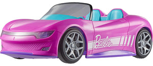 Hot Wheels RC Toy Car, Remote-Control Pink Convertible, Can Hold 2 Fashion Dolls & Trunk Opens for Storage
