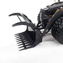 Load image into Gallery viewer, Metal Root Rake Grapple Attachment for 1/14 MTM RC Hydraulic Loader WA480 E260L Construction Vehicle Model Parts Hobby Grade Model
