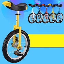Load image into Gallery viewer, 18&quot; Adjustable Height Balance Unicycle for Learning, Training, Weight Loss &amp; Physical Fitness – Safe &amp; Comfortable Design
