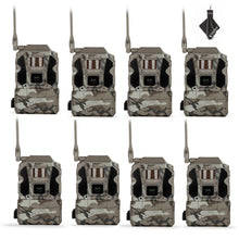 Load image into Gallery viewer, TACTACAM Reveal Ultra Cellular Trail Camera – 4K Photo, 1080P Video, Live Streaming, GPS, Low-Glow/No-Glow Flash, LTE + Cleaning Cloth | (8PK)
