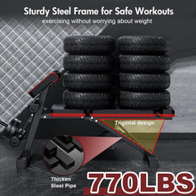 Load image into Gallery viewer, 2026 Adjustable Weight Bench with Leg Extension, 770LBS Foldable Incline Decline Bench Press, 4-in-1 Workout Bench with Roman Chair &amp; Preacher Curl, Full Body Strength Training Equipment for Home Gym
