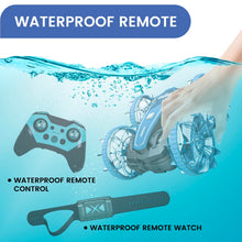 Load image into Gallery viewer, Amphibious Remote Control Car Boat, 4WD Gesture RC Car with Waterproof Remote Control, RC Stunt Car with LED Lights
