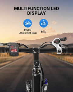 Electric Bike for Adults, High-Power 350W (Peak 450W) Motor, 36V Built-in Invisible Removable Battery, Front Fork Suspension