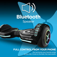 Load image into Gallery viewer, Electric Hoverboard | 7MPH Top Speed, 6 Mile Range, 5HR Full-Charge, Built-In Bluetooth Speaker, Rider Modes: Beginner to Expert, Black
