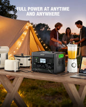 Load image into Gallery viewer, 2400W Home Emergency Power Station with 200W Foldable Solar Panel Blackout Backup Generator
