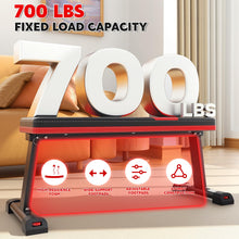 Load image into Gallery viewer, Streamnova Flat Bench, 700LBS Capacity Widened Adjustable Footrests Foldable Flat Bench For Exercise Workout, Easy Assembly For Strength Training At Home Gym
