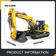 Load image into Gallery viewer, RC Excavator Building Set for Boys, 1830 Pieces Building Blocks APP Remote Control Truck Construction Vehicles Model

