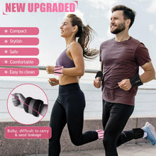 Load image into Gallery viewer, BECOJADDE Ankle Weights Set of 2 (2 lb Each) Adjustable Wrist Weights- Pink
