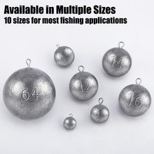 Load image into Gallery viewer, Dr.Fish 2pk Cannonball Sinkers Saltwater Trolling Downrigger Weights 48oz
