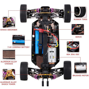 1:12 Fast RC Cars for Adults,60KMH Hobby Remote Control Car, 4X4 Monster Truck Racing, Electric Vehicle Toy Gift for Kids