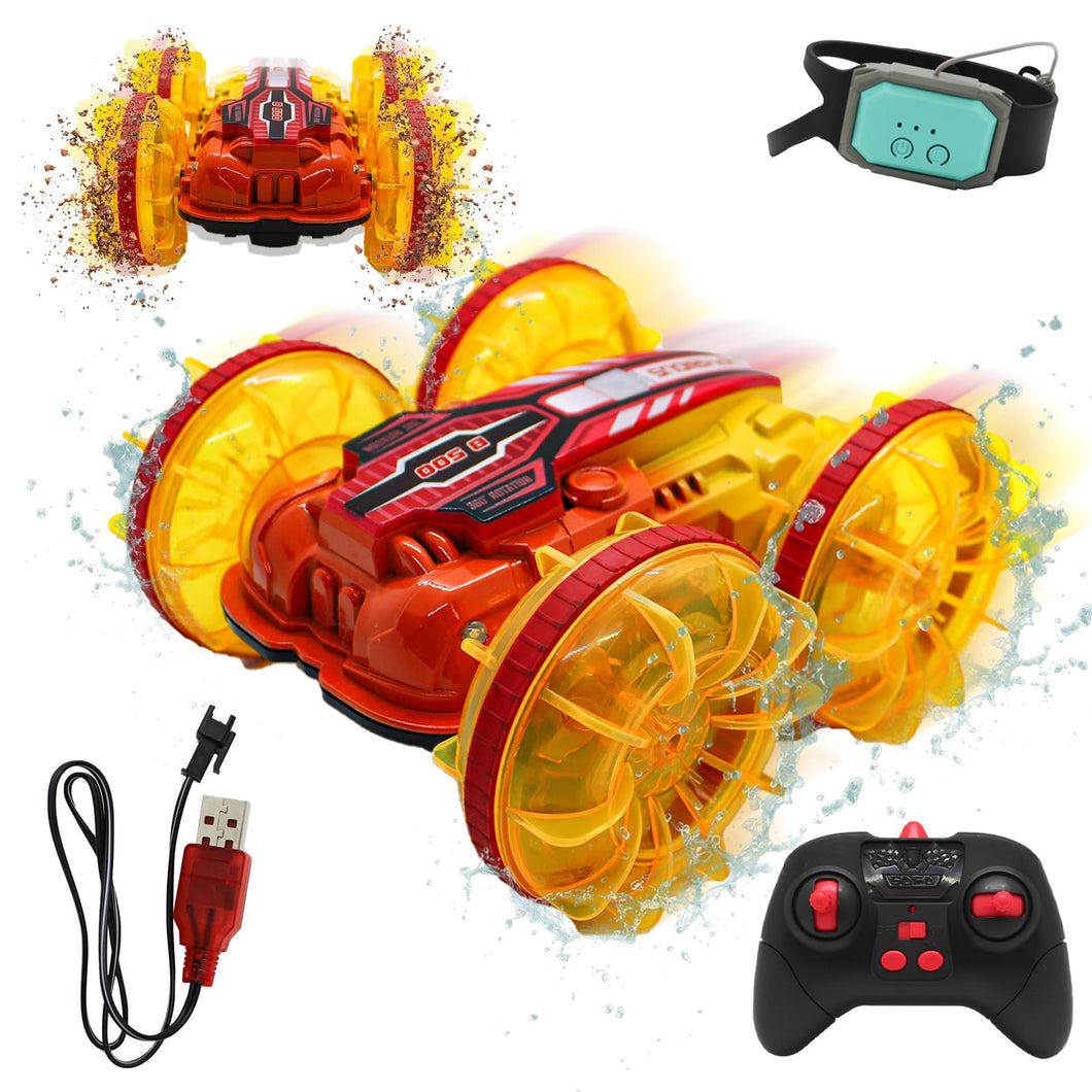 Amphibious RC Car for Kids 2.4 GHz Remote Control Boat Toys for Boys Waterproof RC Monster Truck Beach Toys